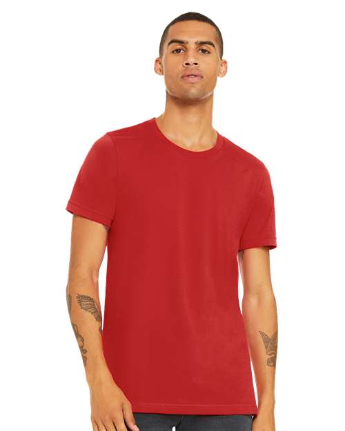 Jersey Tee - Red Red BELLA + CANVAS T-Shirts