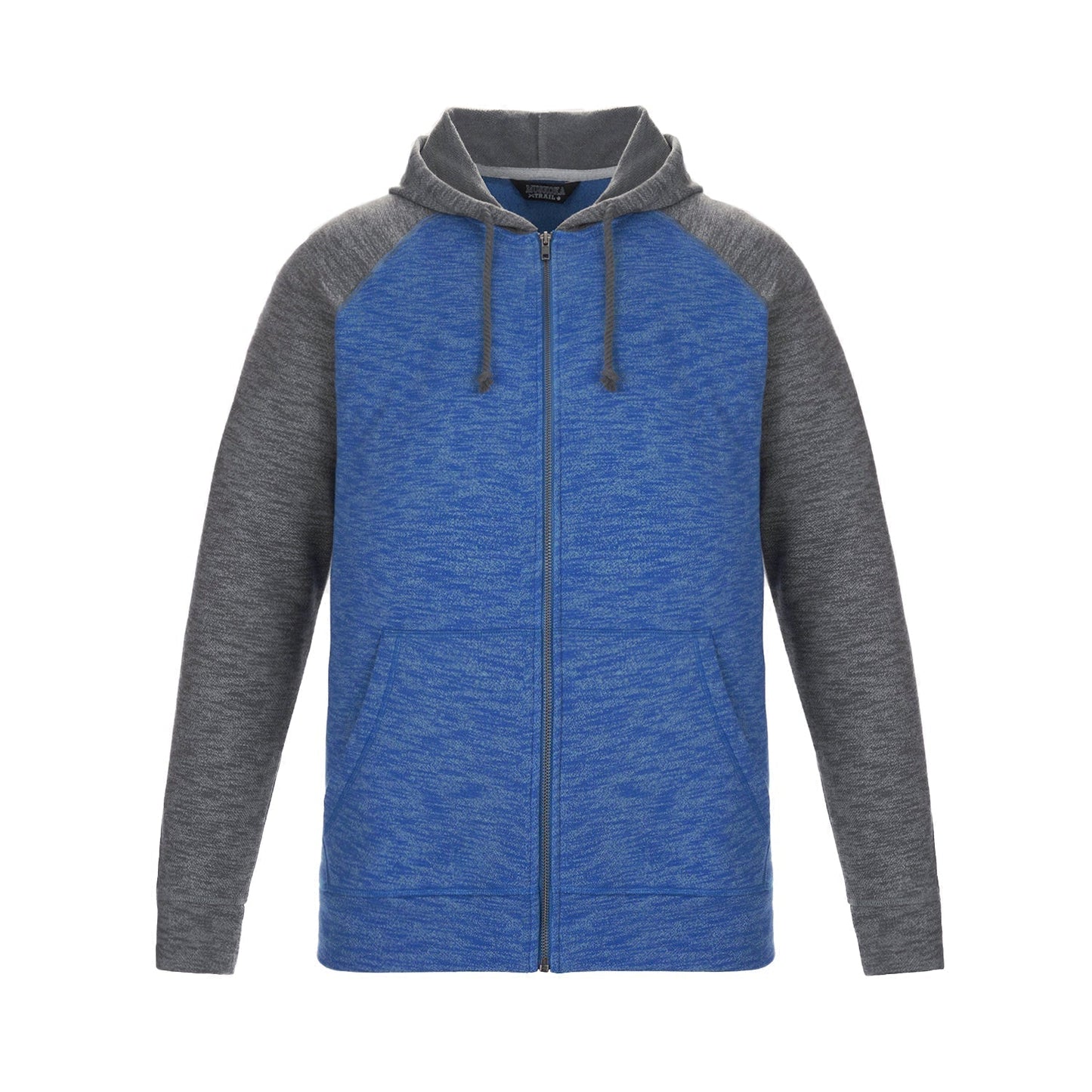 L00755 - Irvine Men’s Full Zip Hoodie Blue/Gunmetal