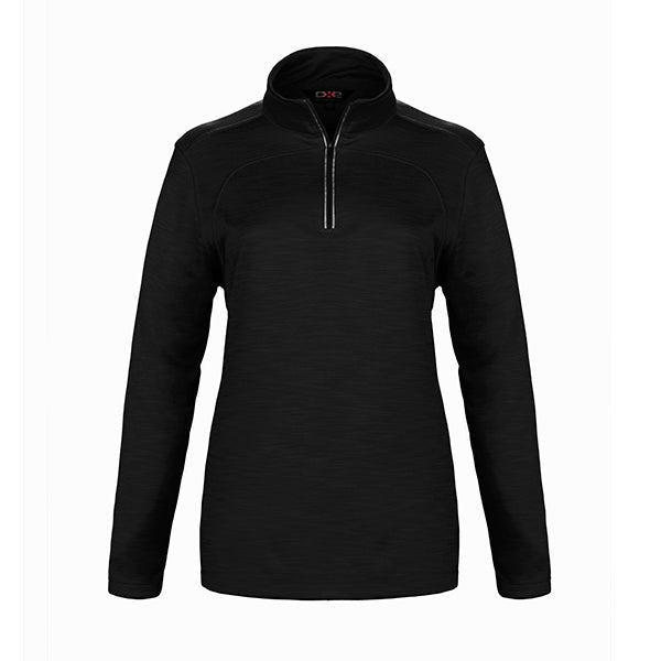 L00876 - Meadowbrook Ladies 1/4 Zip Jersey Black / XS Fleece
