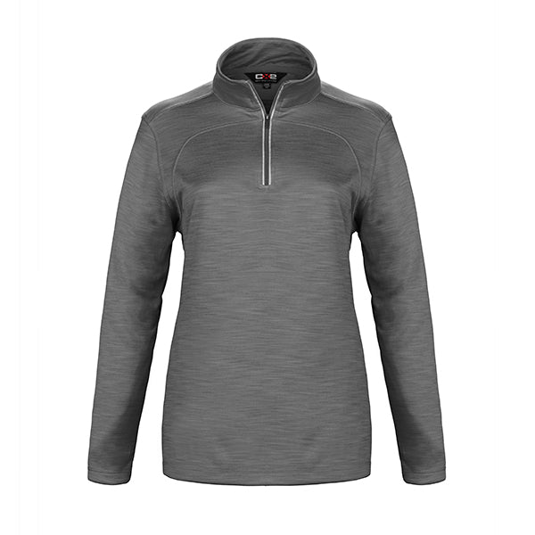 L00876 - Meadowbrook Ladies 1/4 Zip Jersey Grey / XS Fleece