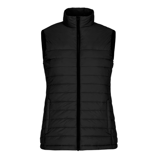 L00906 - Faro Ladies Lightweight Puffy Vest Black / XS