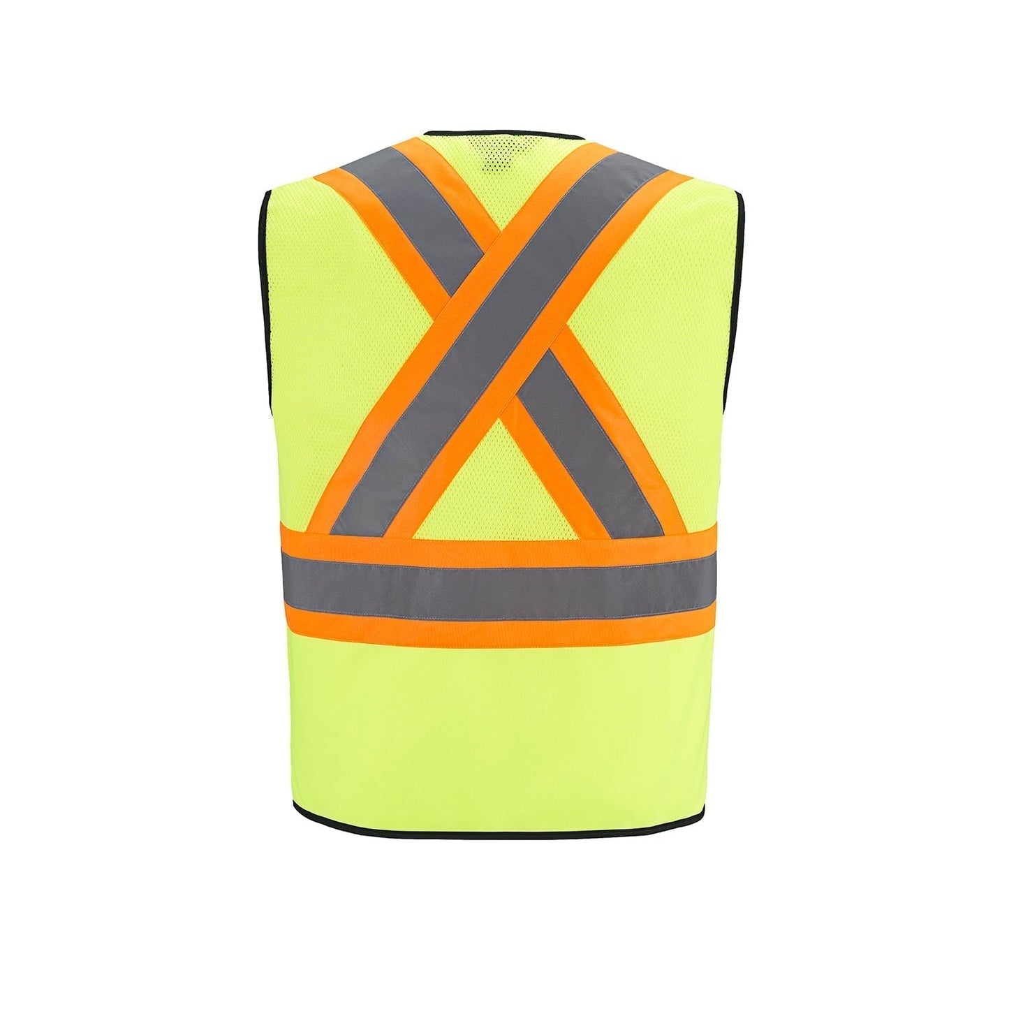 L01150 - Scout Hi - Vis Zipper front Vest Safety