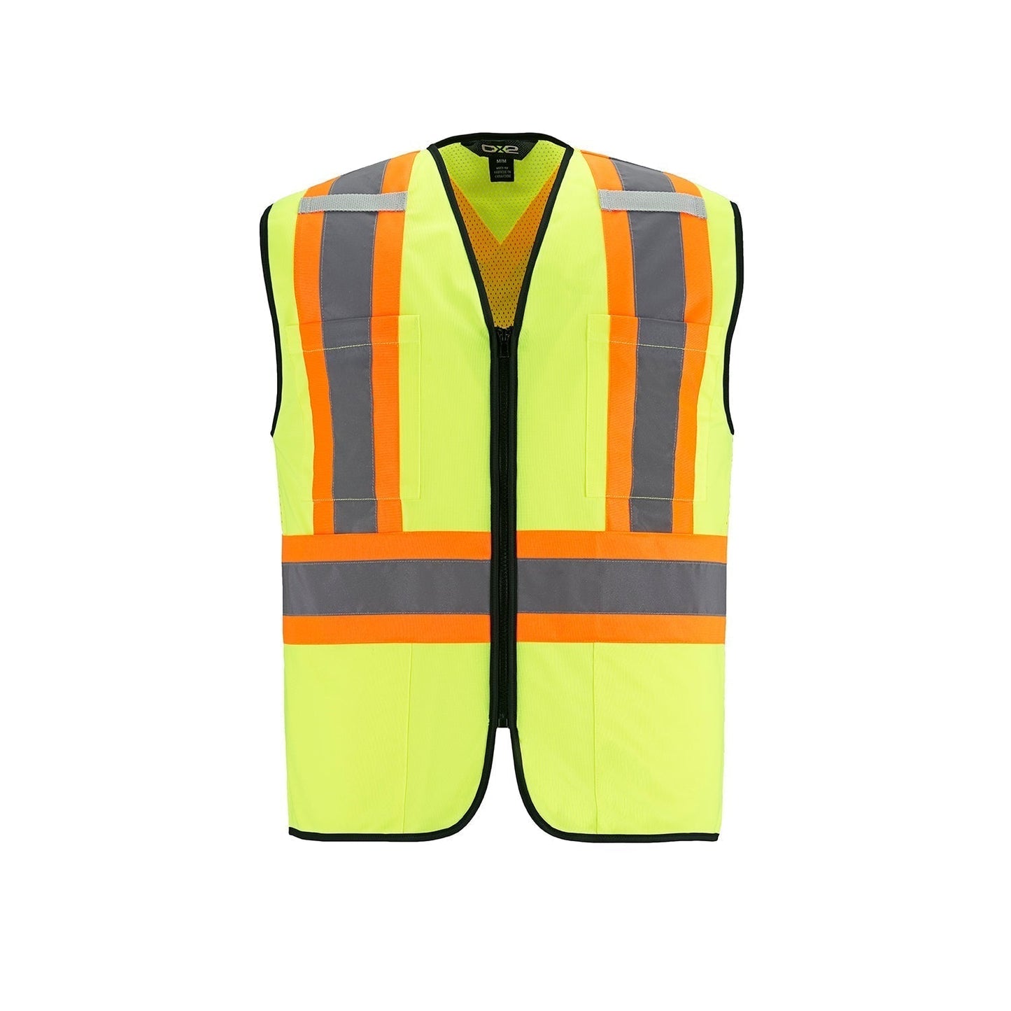 L01150 - Scout Hi - Vis Zipper front Vest Yellow / S Safety