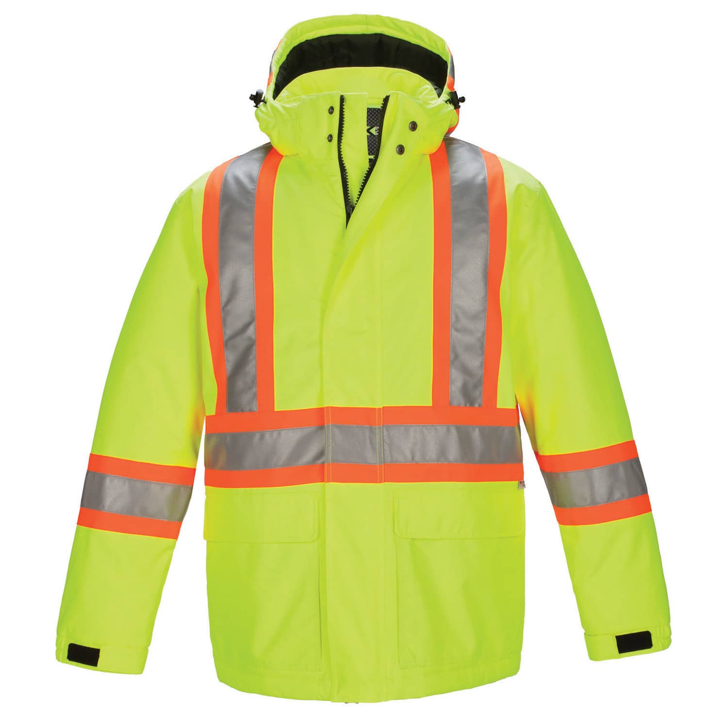 L01250 - Armour Men’s Hi - Vis Insulated Parka Yellow / S