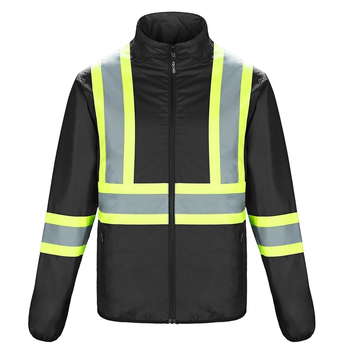 L01260 - Safeguard Men’s Hi - Vis Reversible Jacket Black