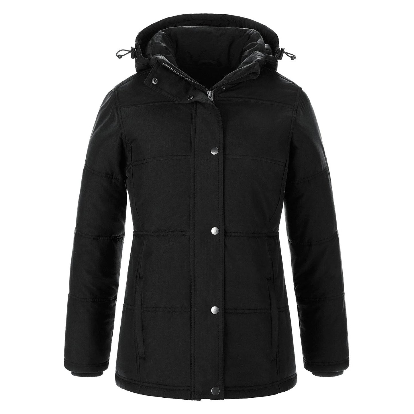 L06026 - Nunavut Ladies Puffy Coat Black / XS Jacket