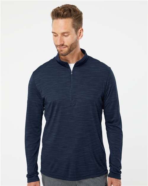 Lightweight Mélange Quarter - Zip Pullover - Collegiate