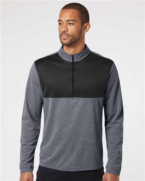 Lightweight Quarter - Zip Pullover - Black Heather/ Carbon