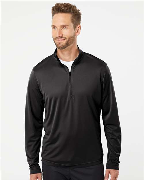 Lightweight Quarter - Zip Pullover - Black / XS