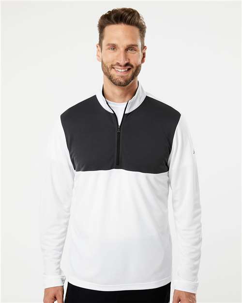 Lightweight Quarter - Zip Pullover - White/ Carbon / S