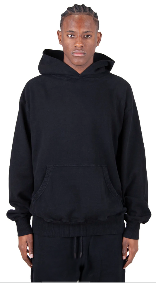 Los Angeles Garment Dye Fleece Hoodie - 13.5 oz Black / XS