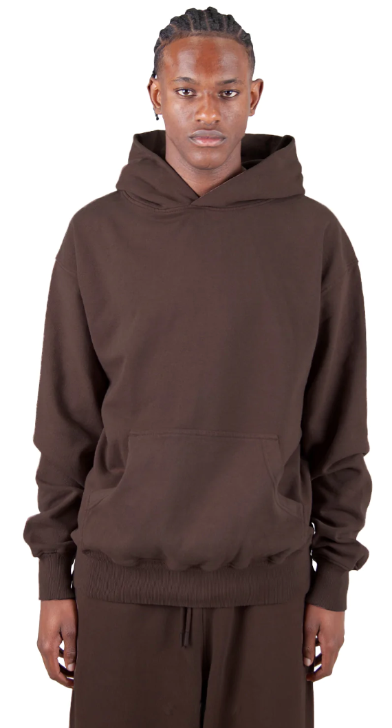 Los Angeles Garment Dye Fleece Hoodie - 13.5 oz Mocha / XS