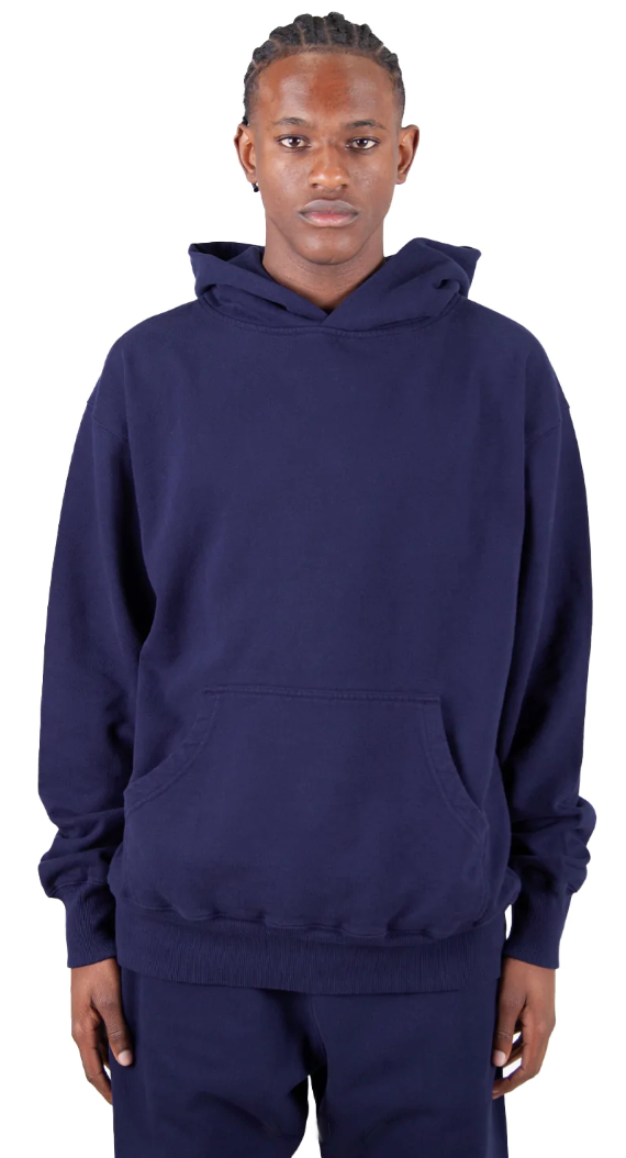 Los Angeles Garment Dye Fleece Hoodie - 13.5 oz Navy / XS