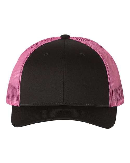 Low Pro Trucker Cap - Black/ Neon Pink / M/L