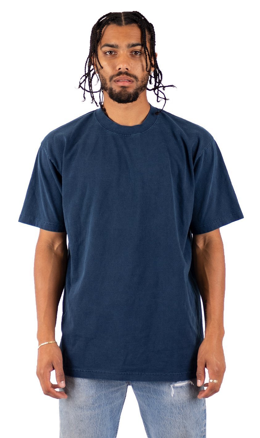 Max Heavyweight Garment Dye - 7.5 oz Midnight Navy GARMENT DYES MEN TEE shaka Shaka Wear shsdparentproduct t-shirt TEE TEES tshirts