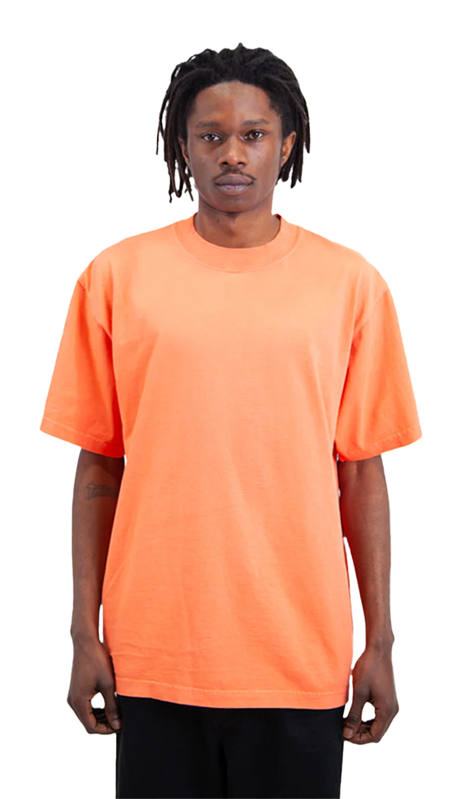 Max Heavyweight Garment Dye 7.5 oz Peach GARMENT DYES MEN TEE shaka Shaka Wear shsdchildproduct t-shirt TEE TEES tshirts