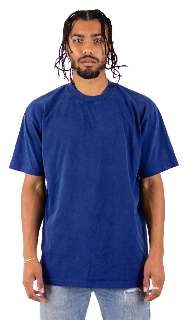 Max Heavyweight Garment Dye 7.5 oz Royal GARMENT DYES MEN TEE shaka Shaka Wear shsdchildproduct t-shirt TEE TEES tshirts