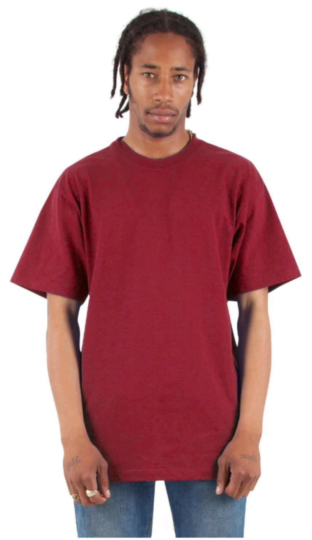 Max Heavyweight Short Sleeve - 7.5 oz Cardinal / S T SHIRT