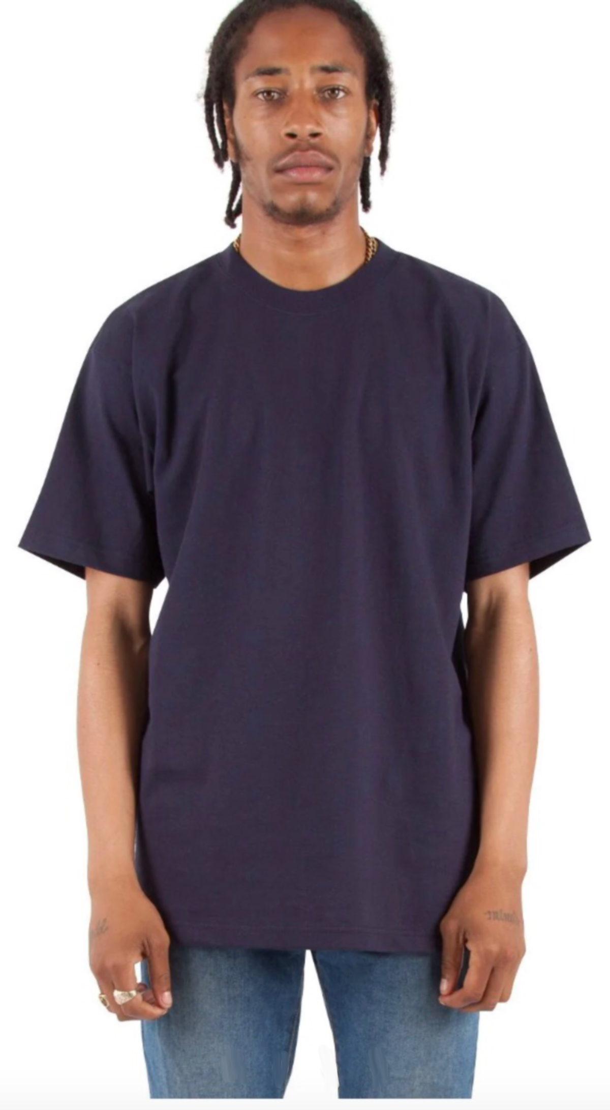 Max Heavyweight Short Sleeve - 7.5 oz Navy MEN TEE shaka Shaka Wear shsdchildproduct TEE TEES tshirts