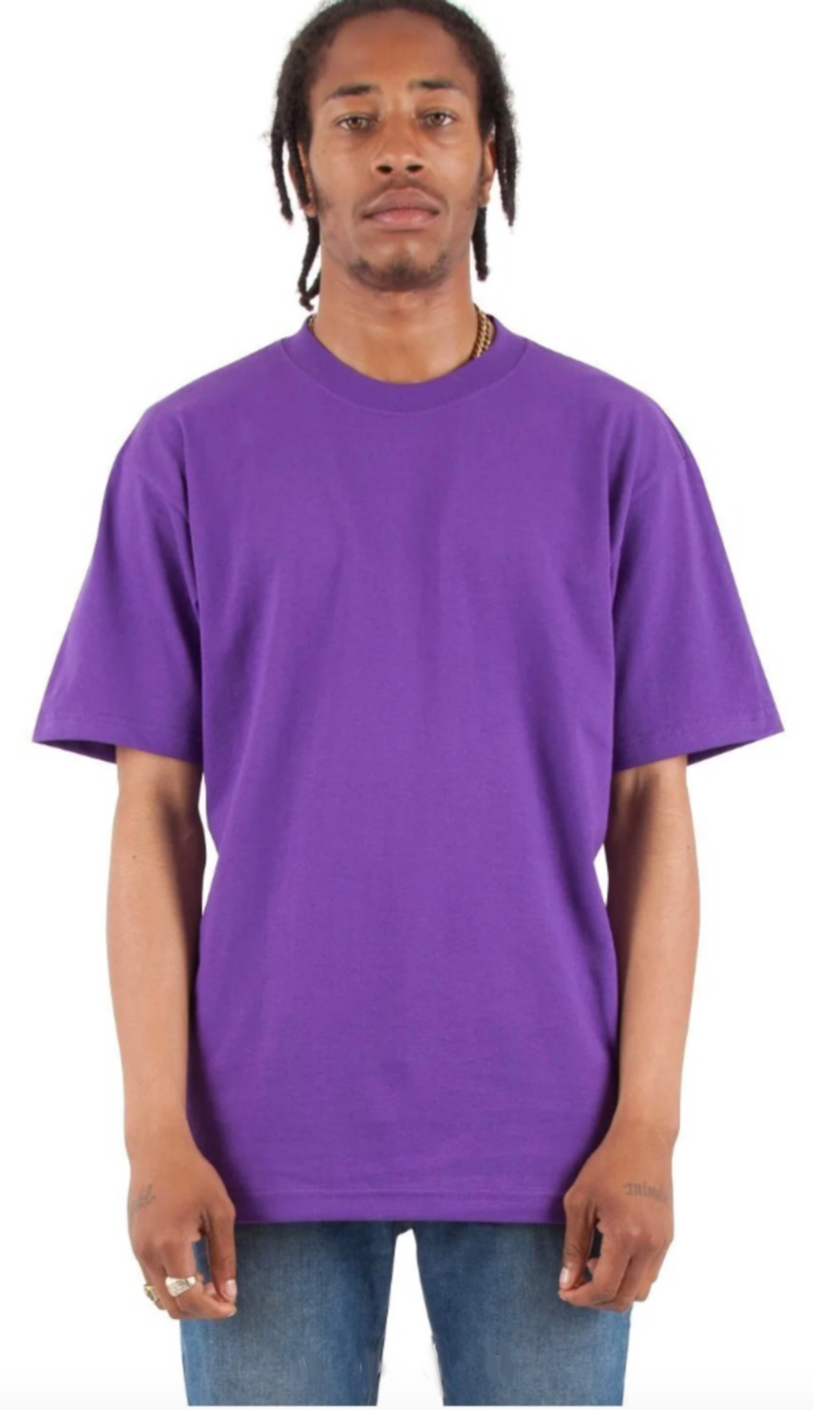 Max Heavyweight Short Sleeve - 7.5 oz Purple MEN TEE shaka Shaka Wear shsdchildproduct TEE TEES tshirts