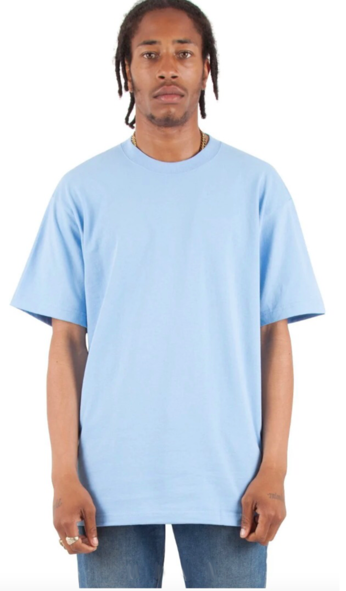 Max Heavyweight Short Sleeve - 7.5 oz Sky Blue MEN TEE shaka Shaka Wear shsdchildproduct TEE TEES tshirts