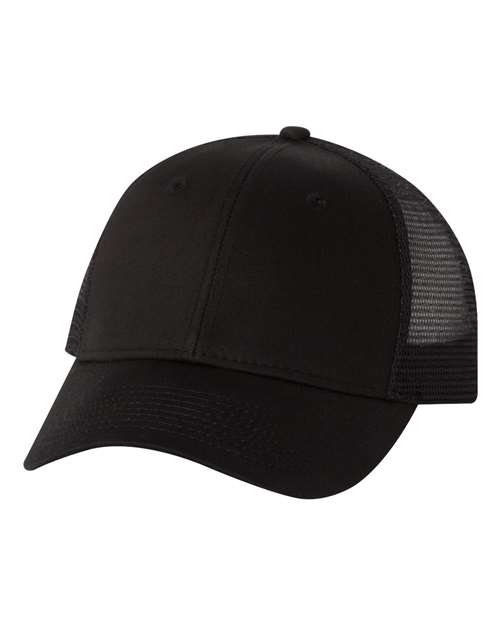 Mesh - Back Twill Trucker Cap - Black / Adjustable