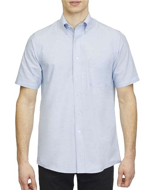 Oxford Short Sleeve Shirt - Blue / L