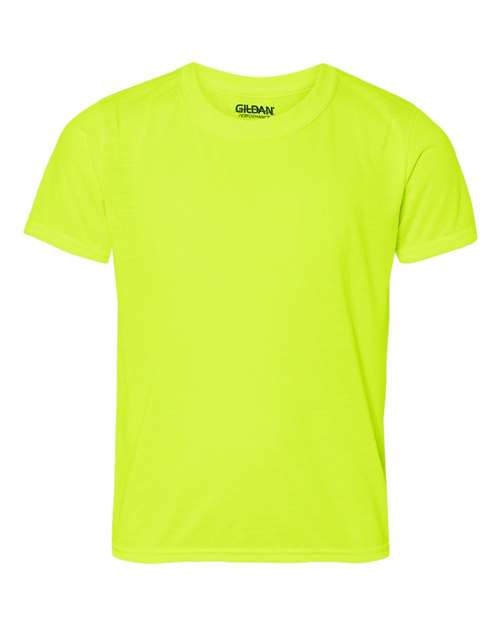 Performance® Youth T-Shirt Safety Green Gildan T-Shirts