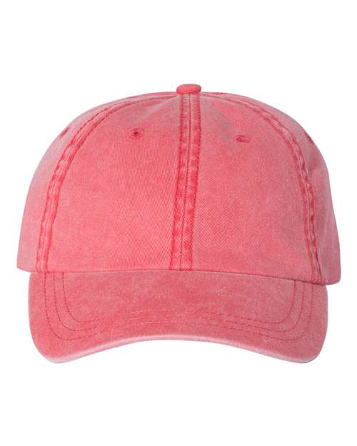 Pigment - Dyed Cap - Red / Adjustable