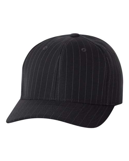 Pinstripe Cap Black S M Flexfit Headwear