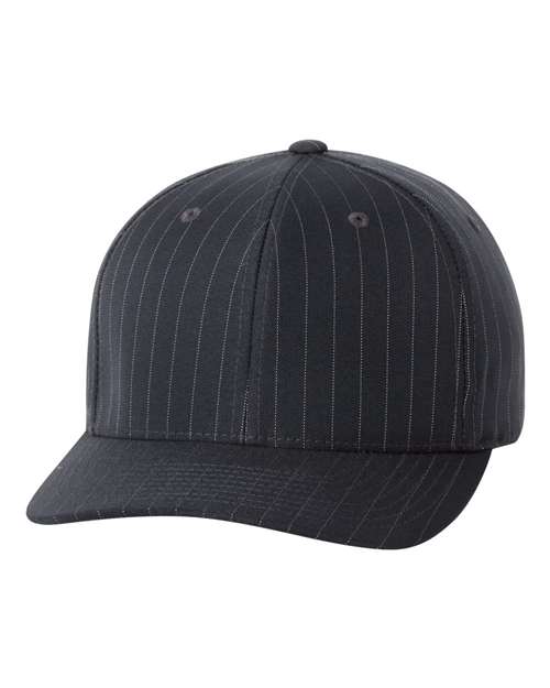 Pinstripe Cap Dark Grey S M Flexfit Headwear