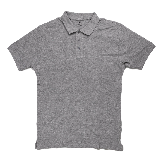 Polo - 6.2 oz Heather Grey POLO Shaka Wear