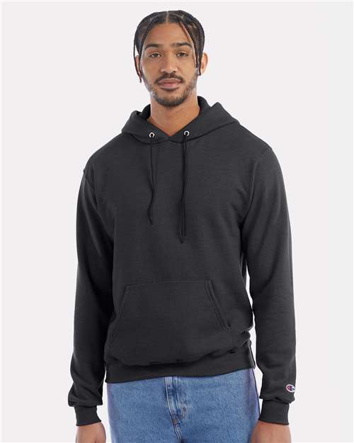 Powerblend® Hooded Sweatshirt - Charcoal Heather / S