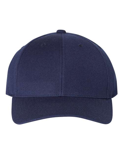 Premium Curved Visor Snapback Cap - Navy / Adjustable