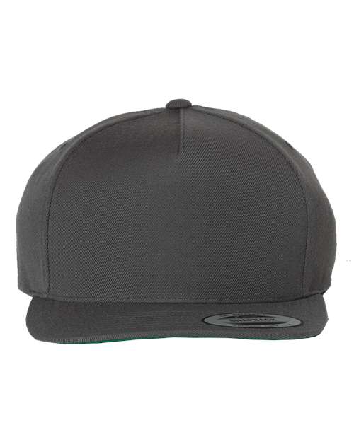Premium Five - Panel Snapback Cap - Dark Grey / Adjustable