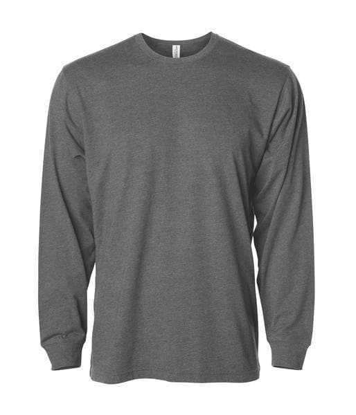 PRM12LSB - Long Sleeve Special Blend T-Shirt Carbon Charcoal Heather CLOSE OUT PRM INDEPENDENT LONG SLEEVE TEES MEN MEN TEE mens ON SALE TEE