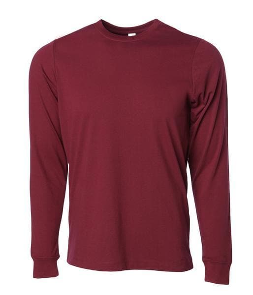 PRM12LSB - Long Sleeve Special Blend T-Shirt Maroon CLOSE OUT PRM INDEPENDENT LONG SLEEVE TEES MEN MEN TEE mens ON SALE TEE