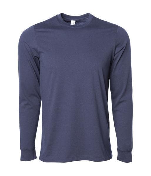 PRM12LSB - Long Sleeve Special Blend T-Shirt Midnight Heather CLOSE OUT PRM INDEPENDENT LONG SLEEVE TEES MEN MEN TEE mens ON SALE TEE