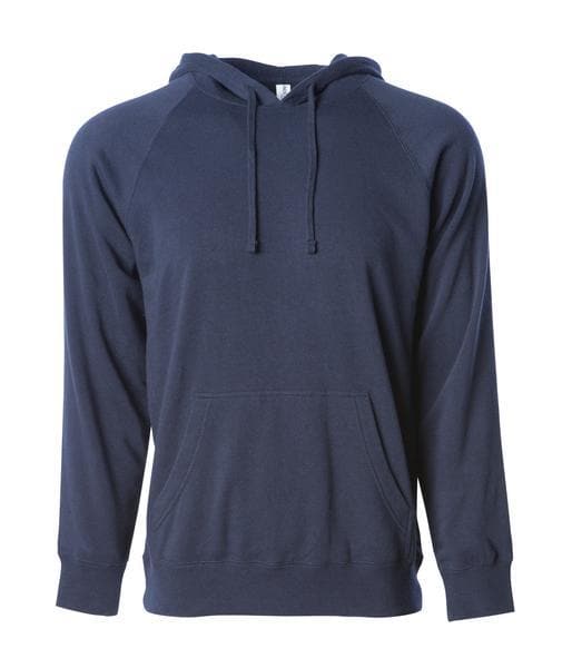 PRM33SBP Special Blend Raglan Hooded Pullover Classic Navy BASIC FLEECE hoodie INDEPENDENT MEN PREMIUM PRM33 PULLOVERS shsdparentproduct SPECIAL BLEND UNISEX WOMEN