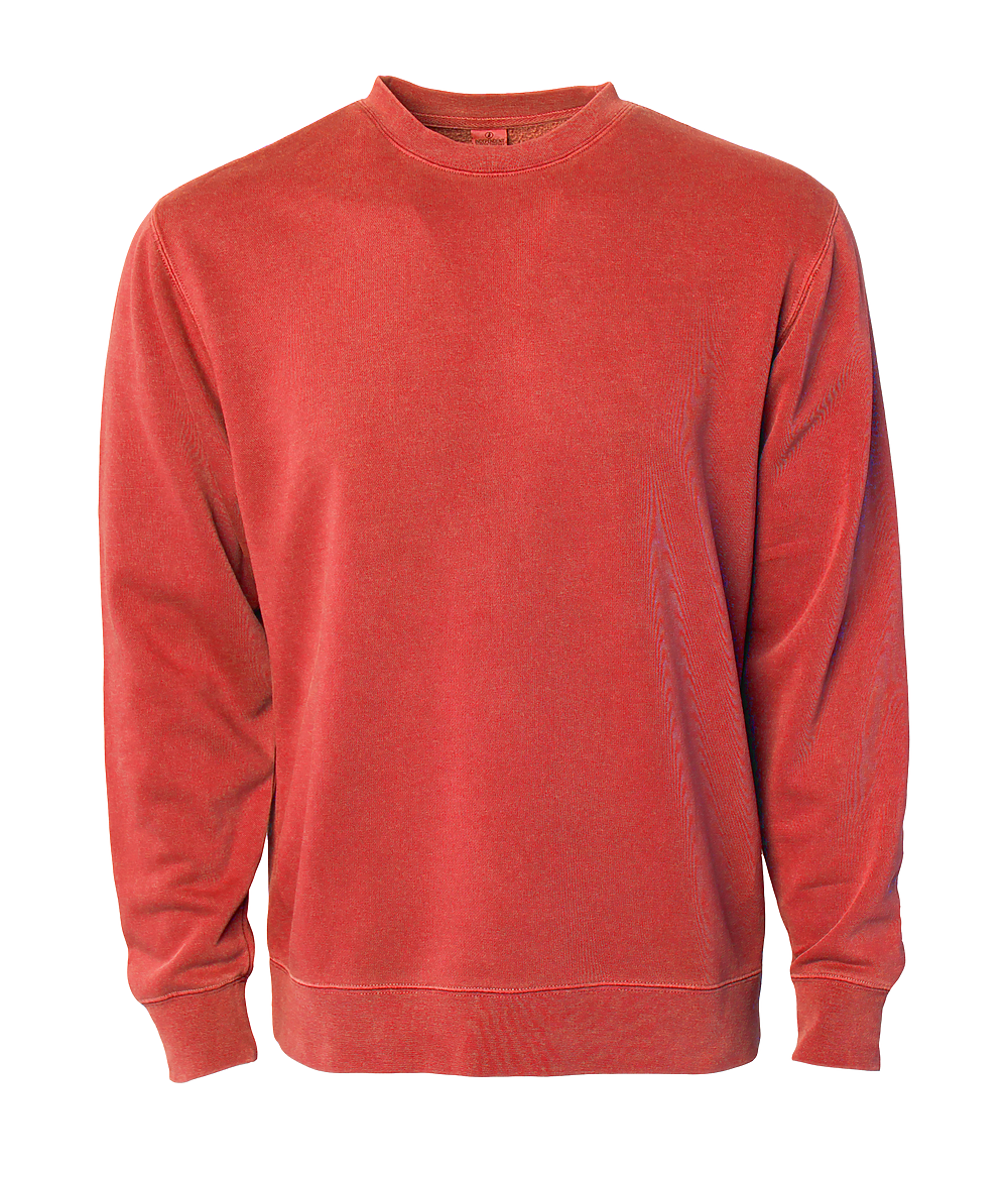 PRM3500 Unisex Midweight Pigment Dyed Crew Neck - Amber