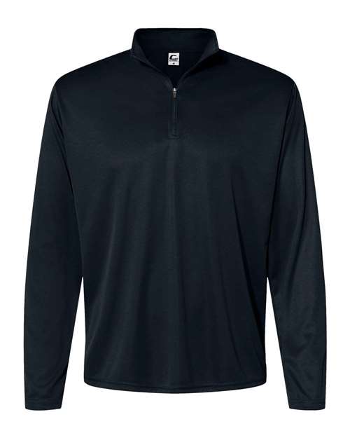 Quarter - Zip Pullover - Black / S