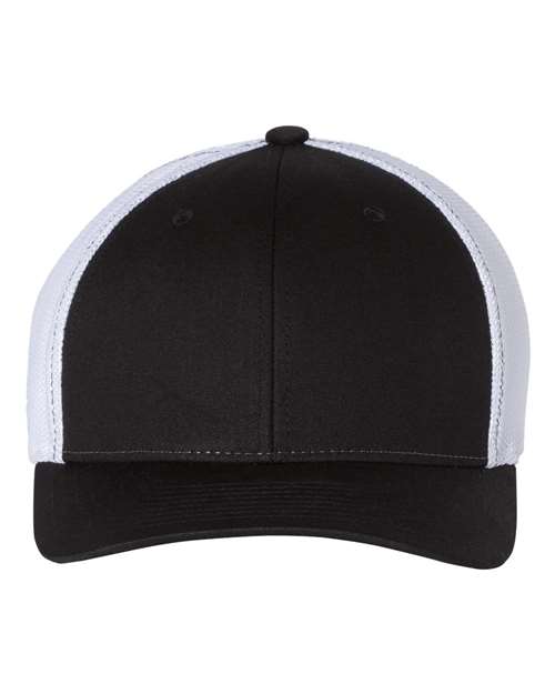 R - Flex Trucker Cap - Black/ White / S/M