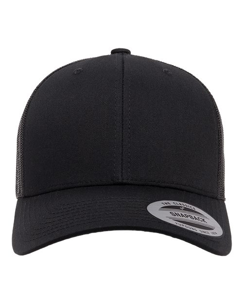 Retro Trucker Cap - Black / Adjustable