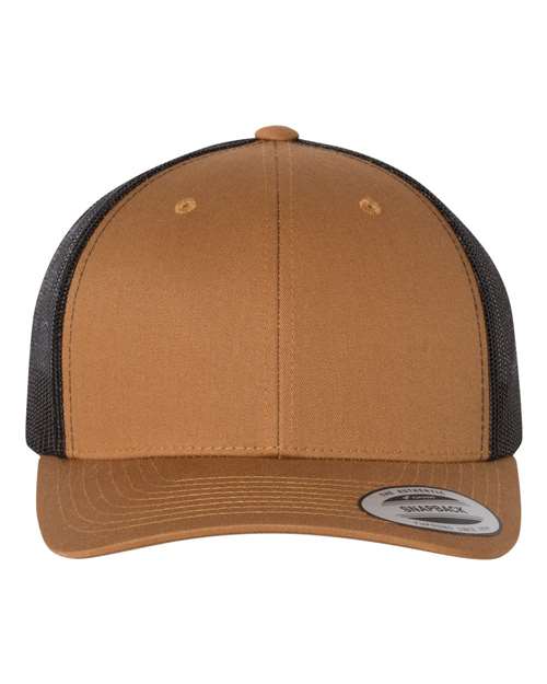 Retro Trucker Cap - Caramel/ Black / Adjustable