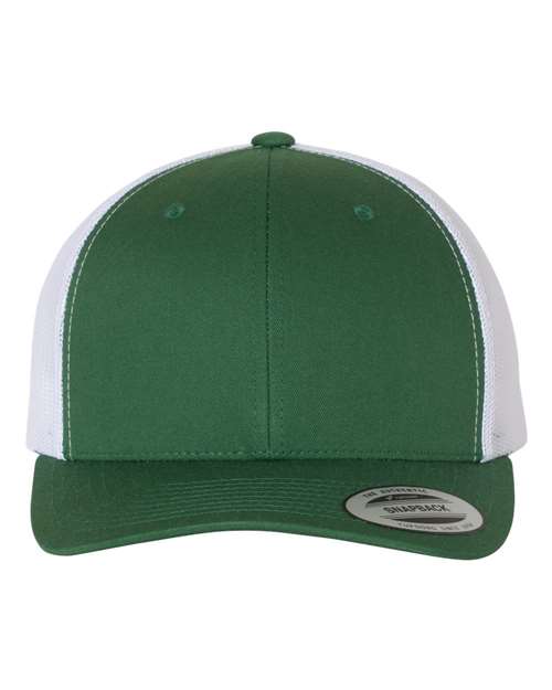 Retro Trucker Cap - Evergreen/ White / Adjustable