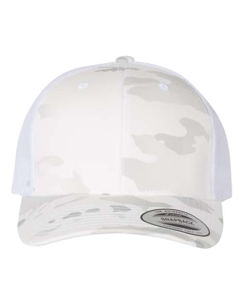 Retro Trucker Cap - Multicam Alpine/ White / Adjustable