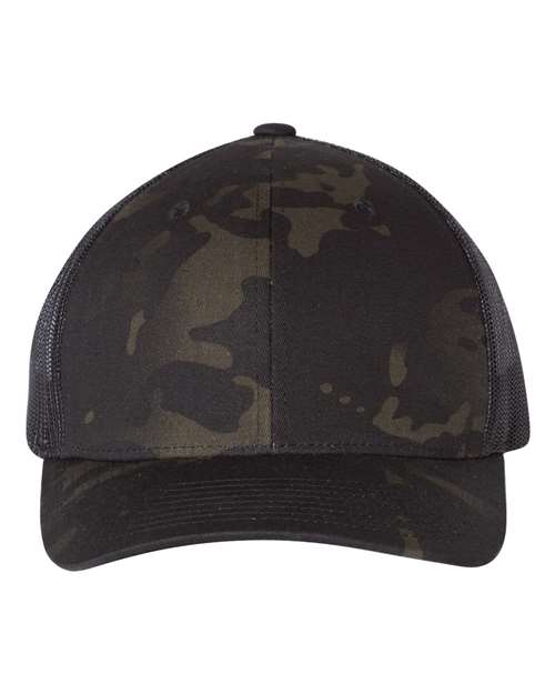 Retro Trucker Cap - Multicam Black/ Black / Adjustable