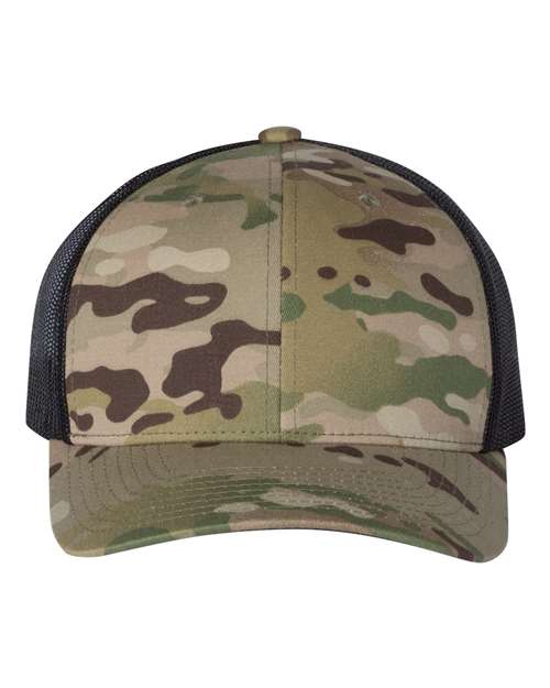 Retro Trucker Cap - Multicam Green/ Black / Adjustable