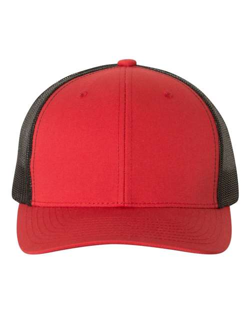 Retro Trucker Cap - Red/ Black / Adjustable