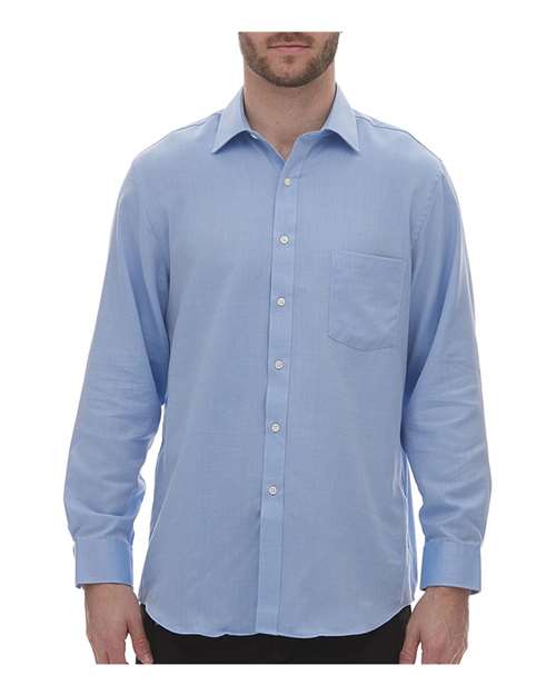 Ringspun Performance Twill Shirt Blue Van Heusen Wovens - Fall